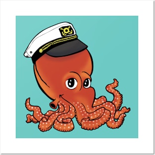 CAPTAIN OCTOPUS COLOR Posters and Art